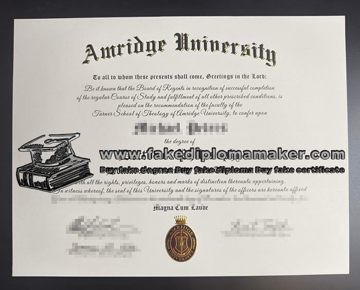 purchase realistic Amridge University diploma