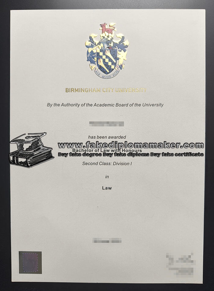 purchase realistic Birmingham City University diploma