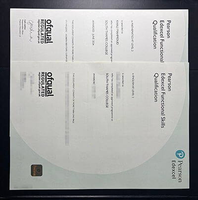 purchase realistic Pearson Edexcel Functional Skills Qualification certificate