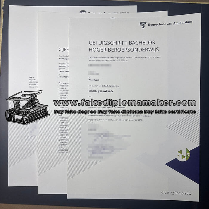 purchase realistic Hogeschool Van Amsterdam diploma
