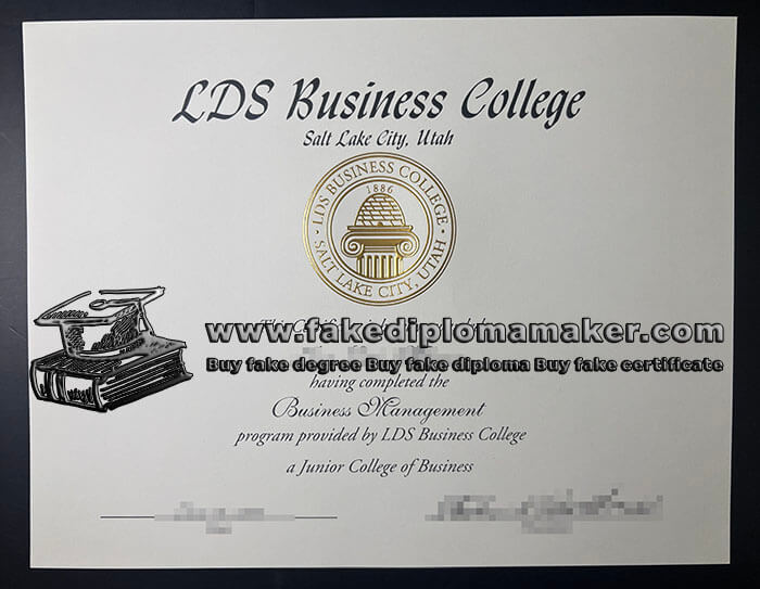 purchase realistic LDS Business College certificate