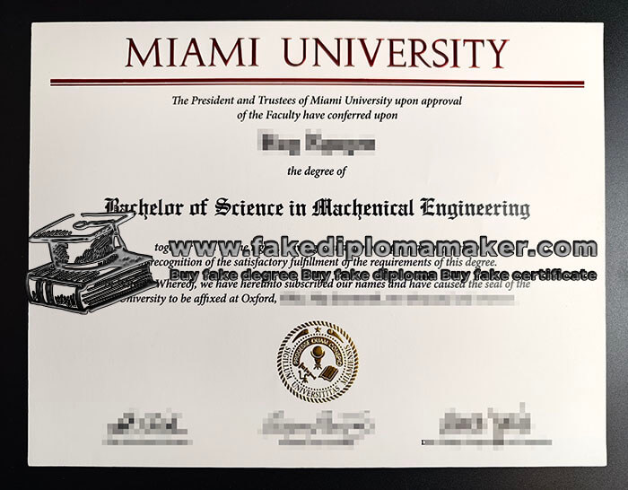 purchase realistic Miami University diploma