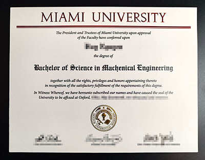 purchase realistic Miami University degree