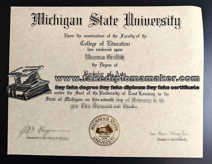 purchase realistic Michigan State University diploma