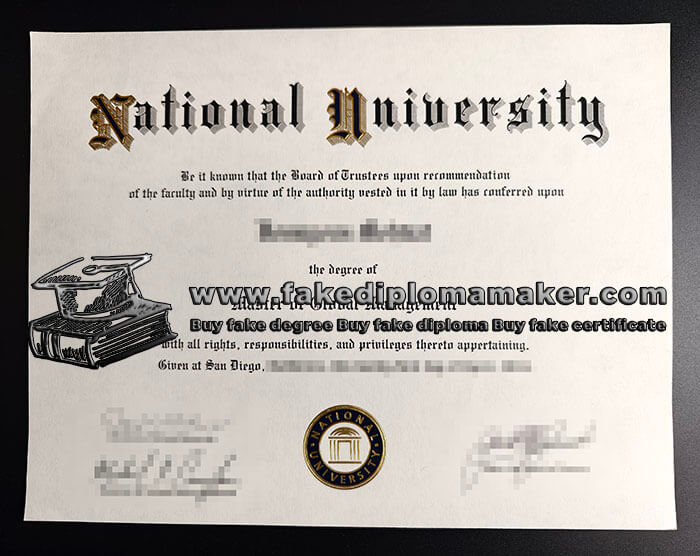 purchase realistic National University diploma