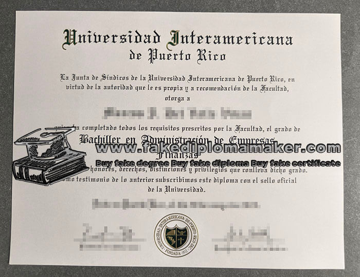 purchase realsitic Universidad Interamericana de Puerto Rico diploma