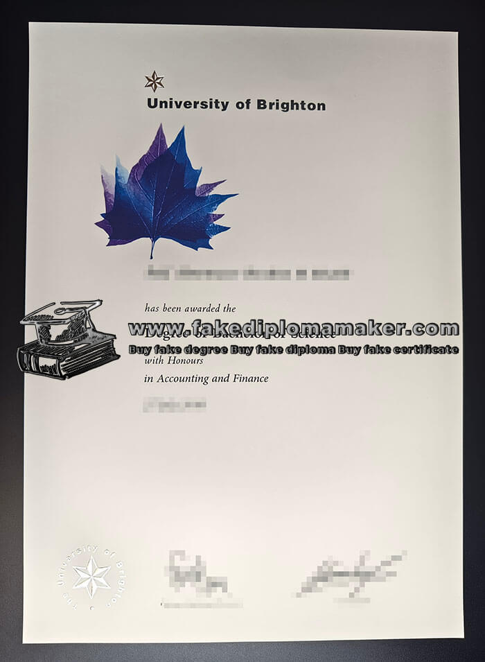 purchase realistic University of Brighton diploma