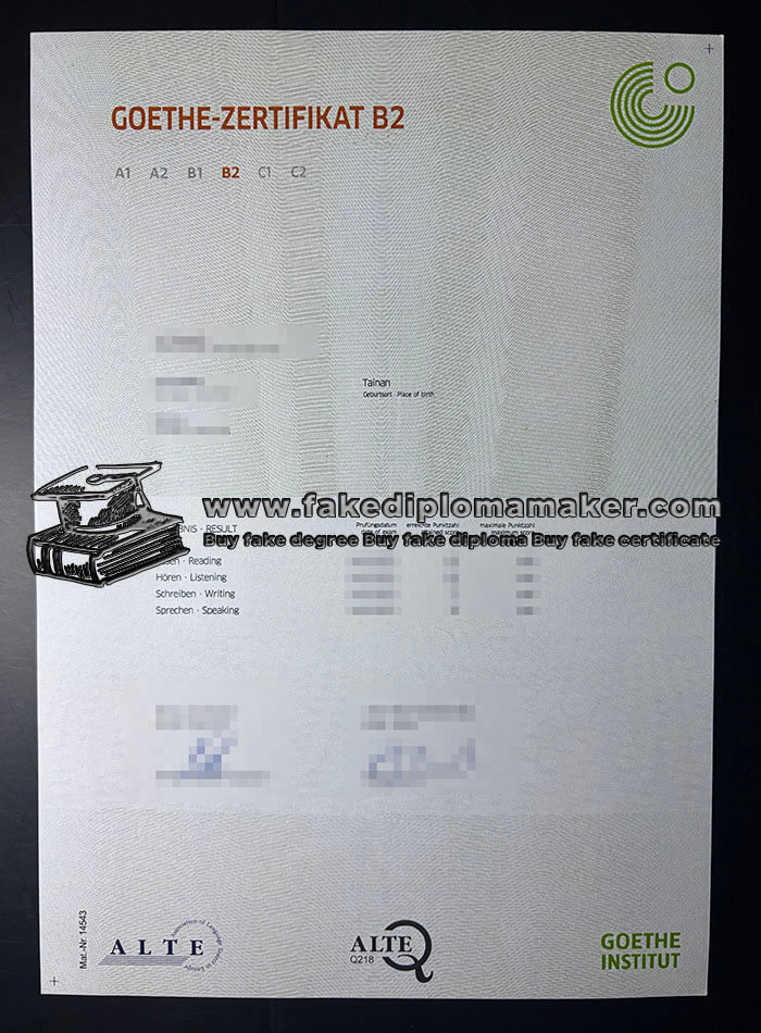 purchase realistic Goethe Zertifikat B2