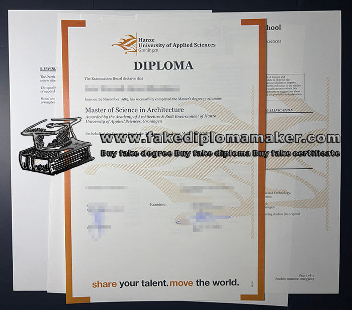 purchase realistic Hanze University of Applied Sciences diploma