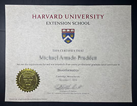 purchase realistic Harvard University Extension School certificate