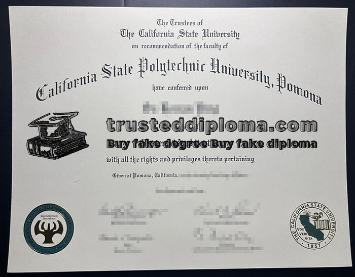 purchase realistic Cal State Poly Pomona diploma