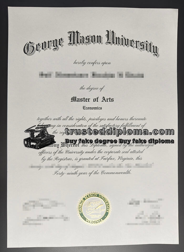 purchase realistic George Mason University diploma