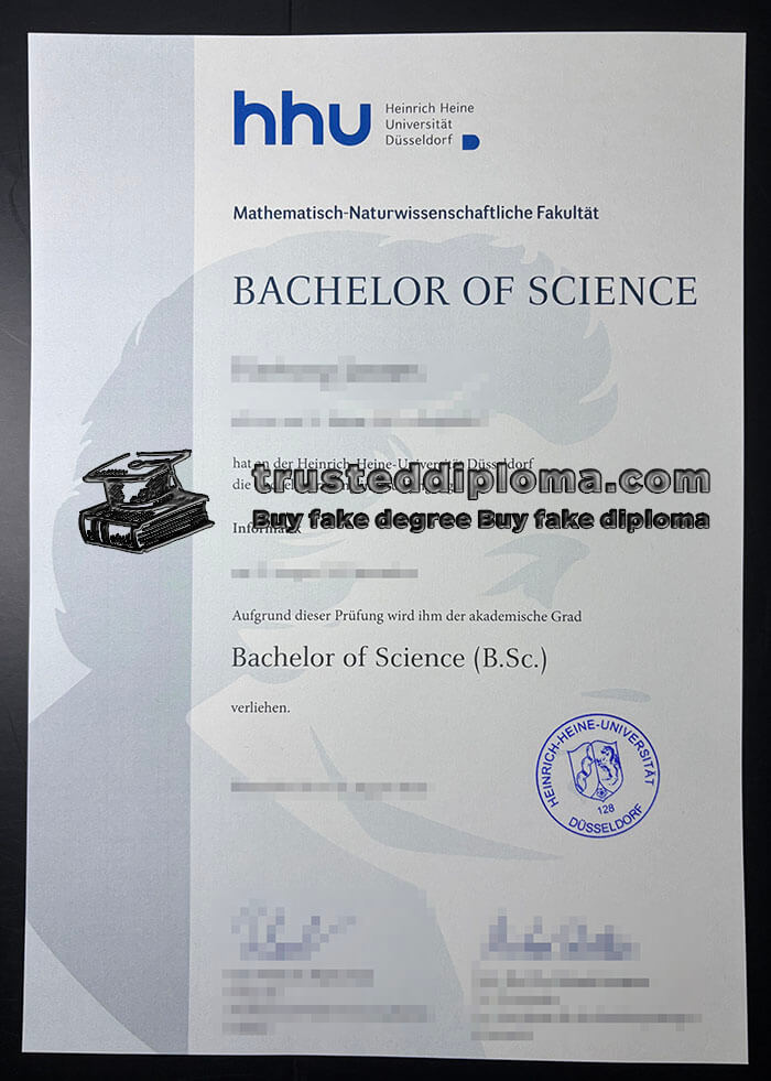 purchase realistic Heinrich Heine Universität Düsseldorf diploma