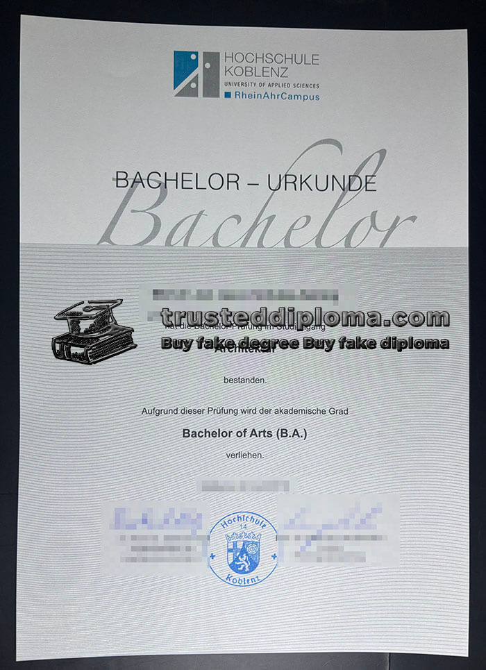 purchase realistic Hochschule Koblenz diploma