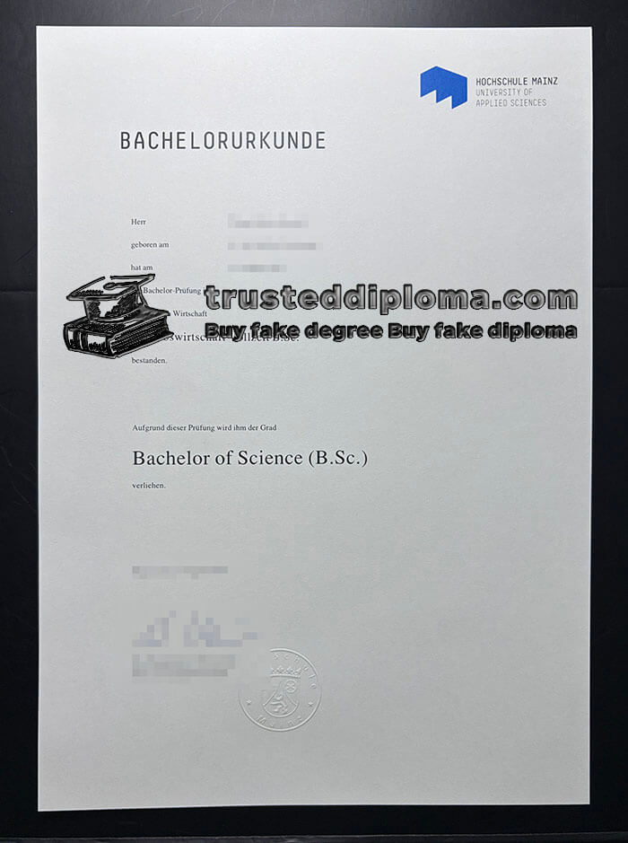 purchase realistic Hochschule Mainz diploma