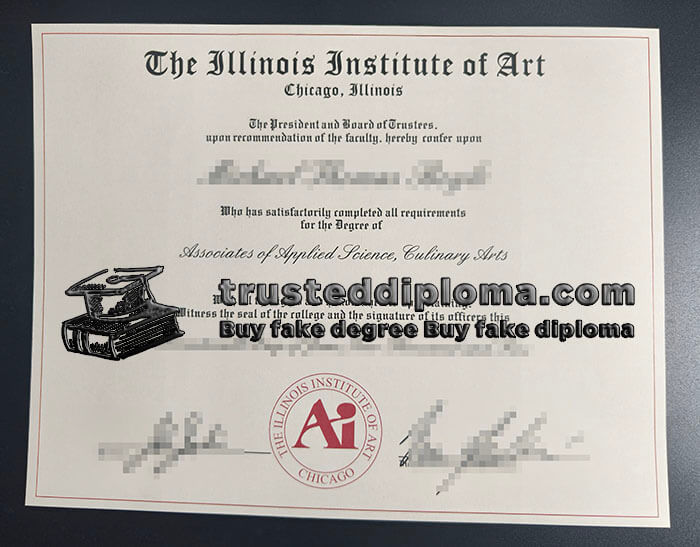 purchase realistic Illinois Institute of Art Chicago diploma