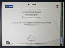 purchase realistic KU Leuven diploma