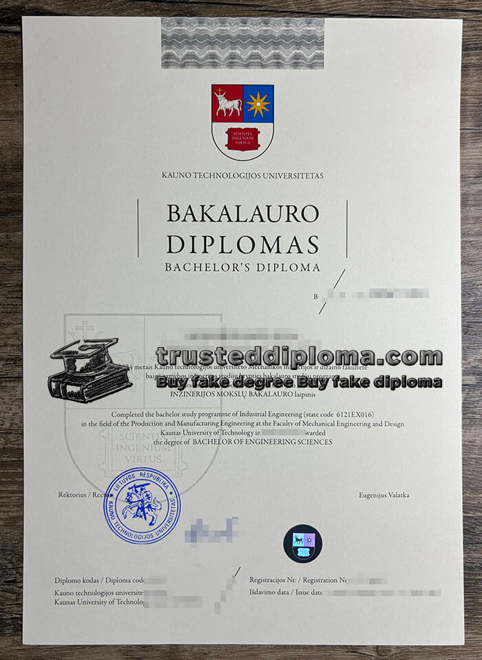 purchase realistic Kauno Technologijos Universitetas diploma