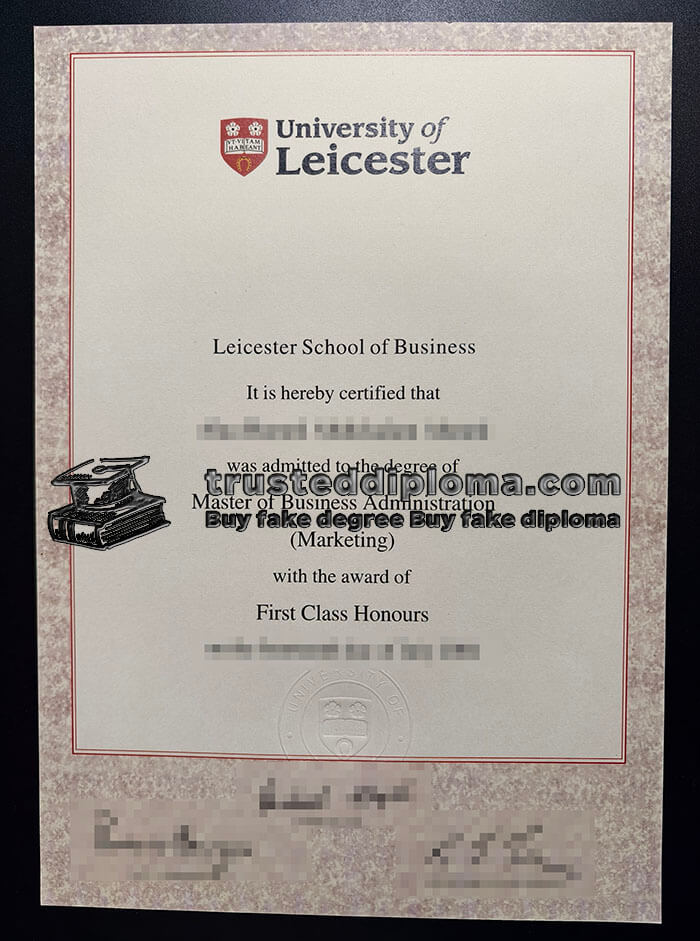 purchase realistic Leicester School of Business diploma