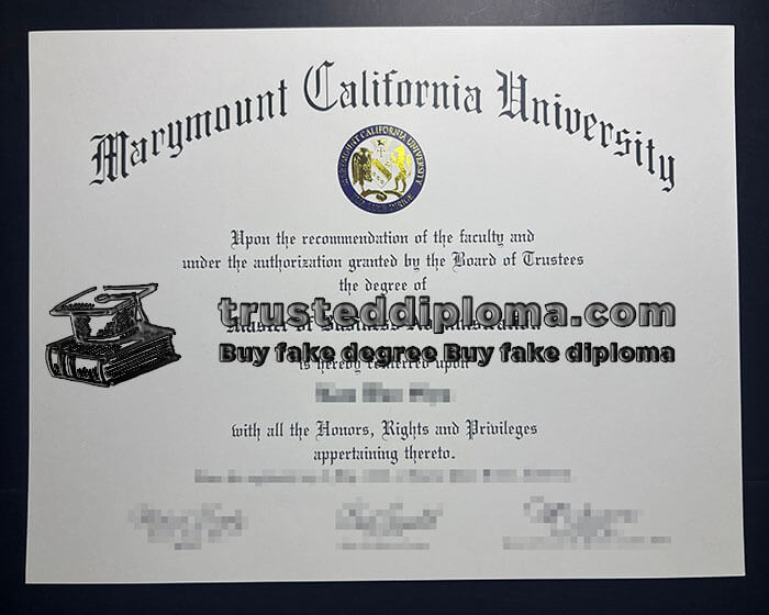purchase realistic Marymount California University diploma