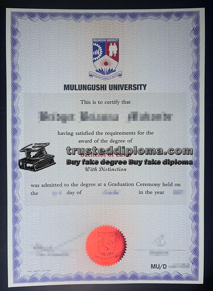 purchase realistic Mulungushi University diploma