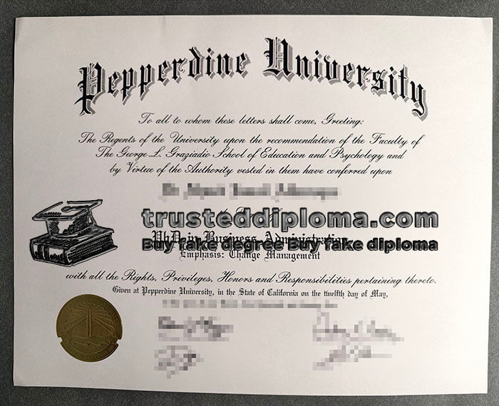 purchase realistic Pepperdine University diploma