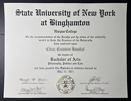 purchase realistic SUNY Binghamton degree