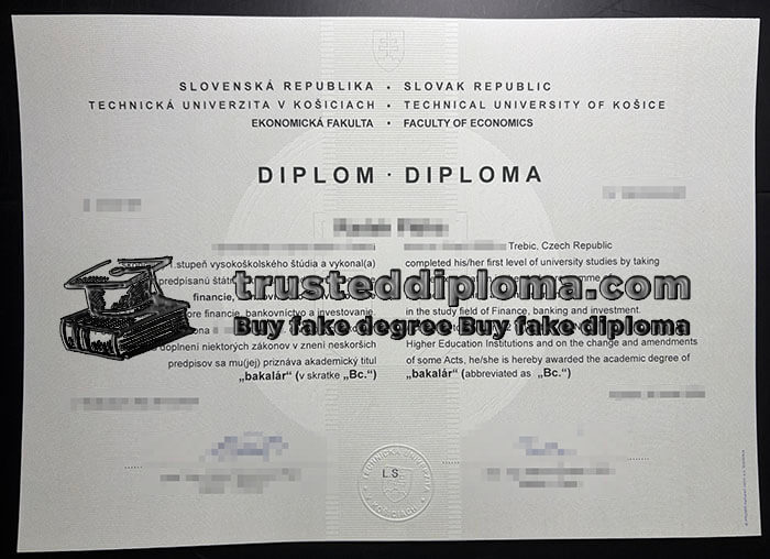 purchase realistic Technical University of Kosice diploma