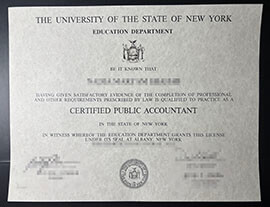 purchase realistic USNY CPA certificate