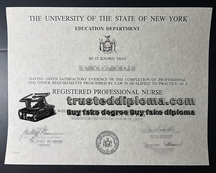 purchase realistic USNY Registered Professional Nurse certificate