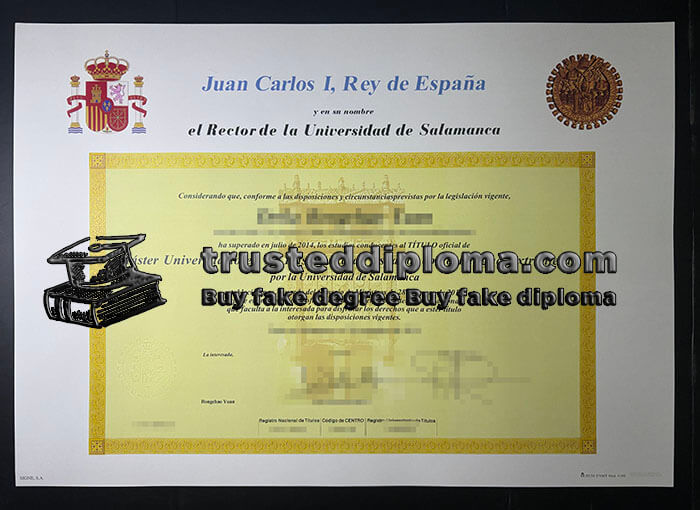 purchase realistic Universidad de Salamanca diploma