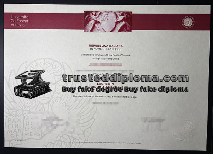 purchase realistic Universita Ca Foscari Venezia diploma