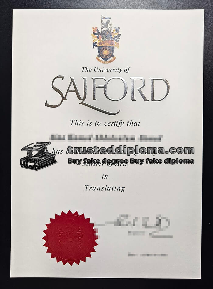 purchase realistic University of Salford diploma