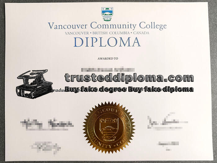 purchase realistic Vancouver Community College diploma