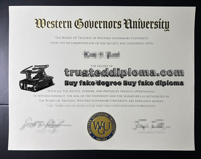purchase realistic Western Governors University diploma