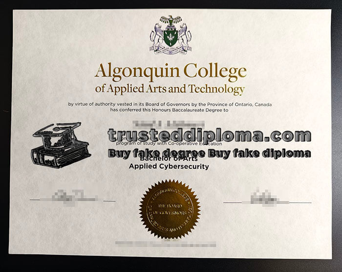purchase realistic Algonquin College diploma