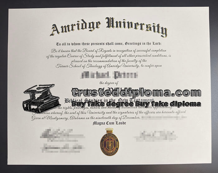 purchase realistic Amridge University diploma