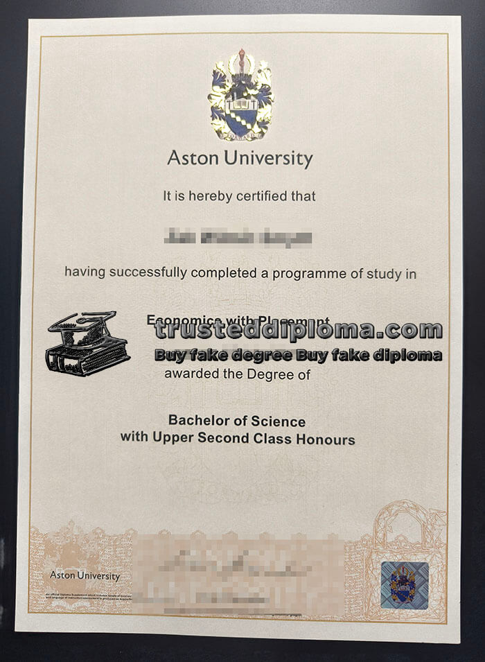purchase realistic Aston University diploma