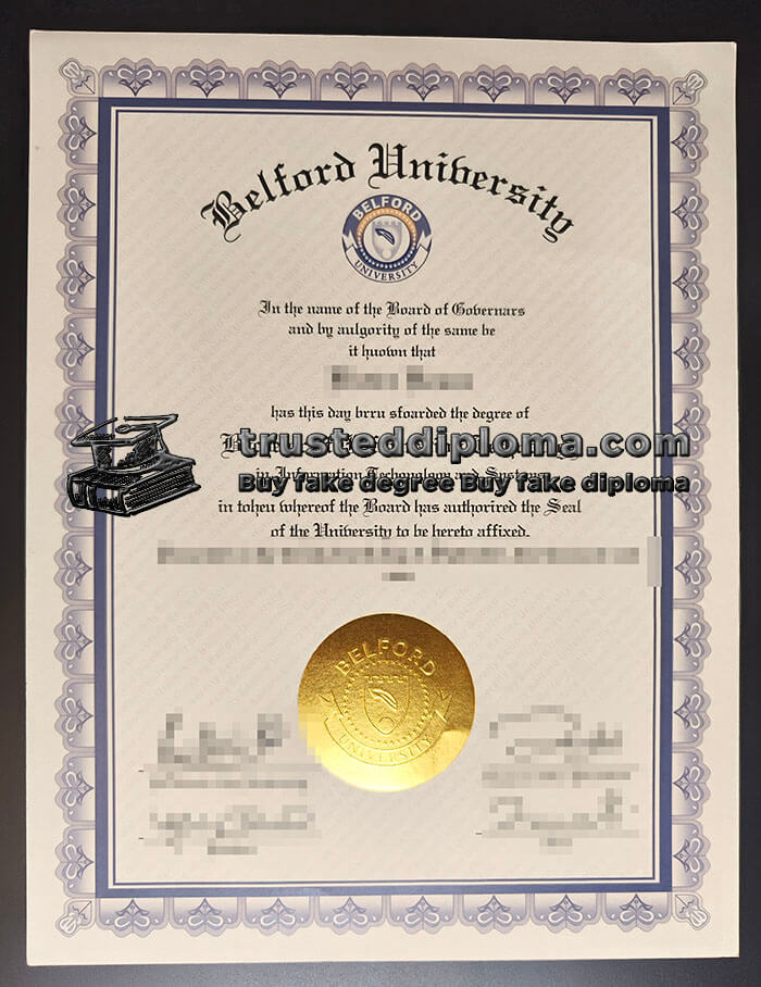 purchase realistic Belford University diploma