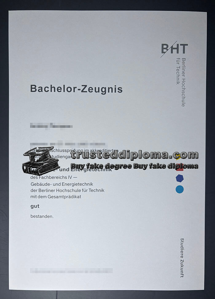 purchase realistic Berliner Hochschule für Technik diploma