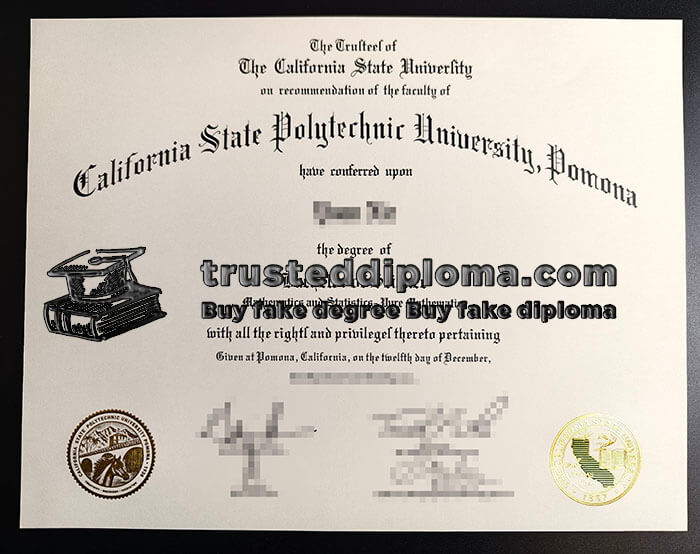 purchase realistic Cal Poly Pomona diploma