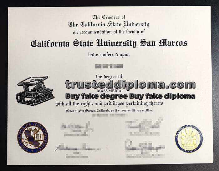 purchase realistic Cal State San Marcos diploma