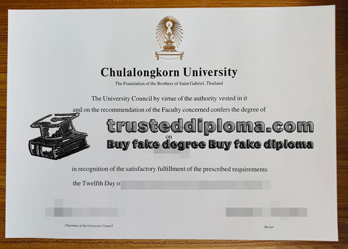 purchase realistic Chulalongkorn University diploma