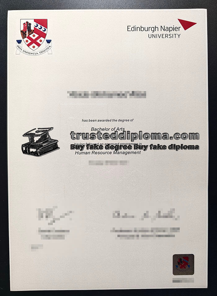 purchase realistic Edinburgh Napier University diploma