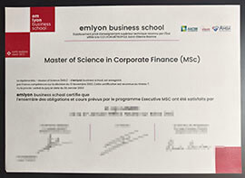 purchase realistic Emlyon Business School degree