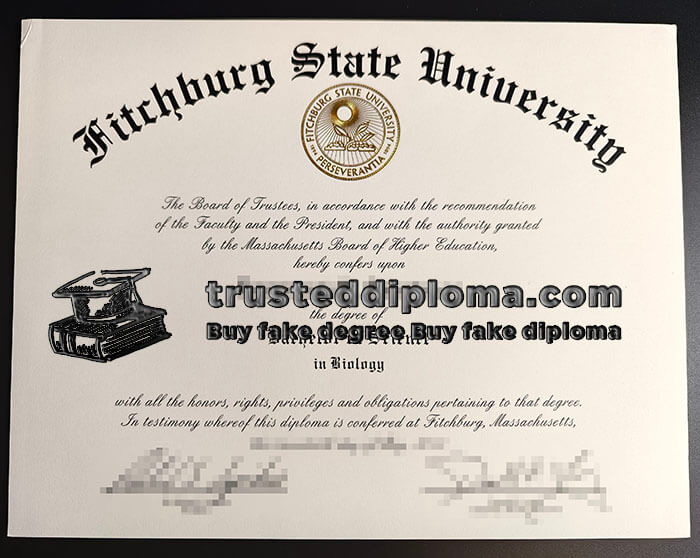 purchase realistic Fitchburg State University diploma