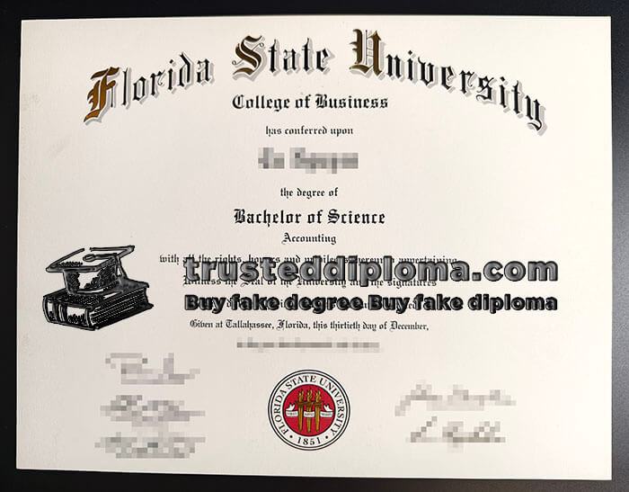 purchase realistic Florida State University diploma