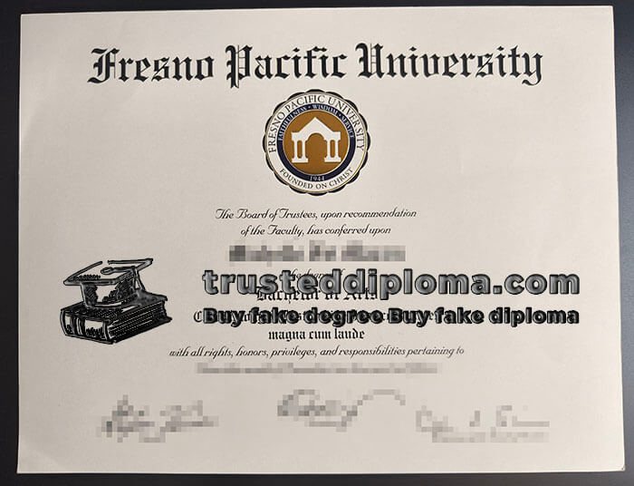 purchase realistic Fresno Pacific University diploma