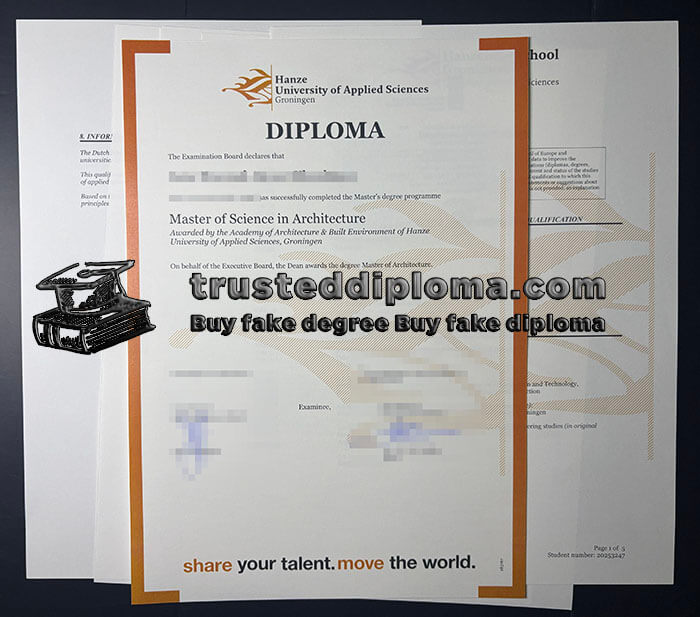 purchase realistic Hanze University of Applied Sciences diploma