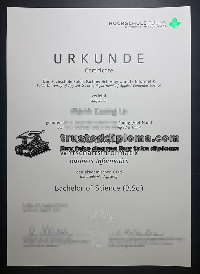 purchase realistic Hochschule Fulda diploma